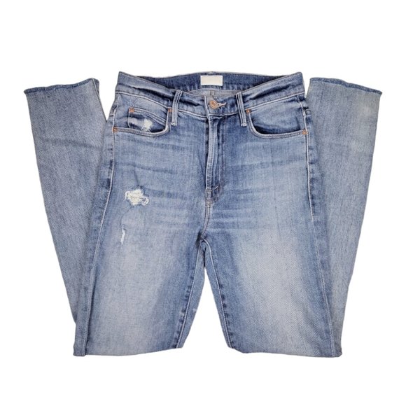 MOTHER Stunner Ankle Step Fray in Helter Skelter High Rise 24 - Picture 14 of 16